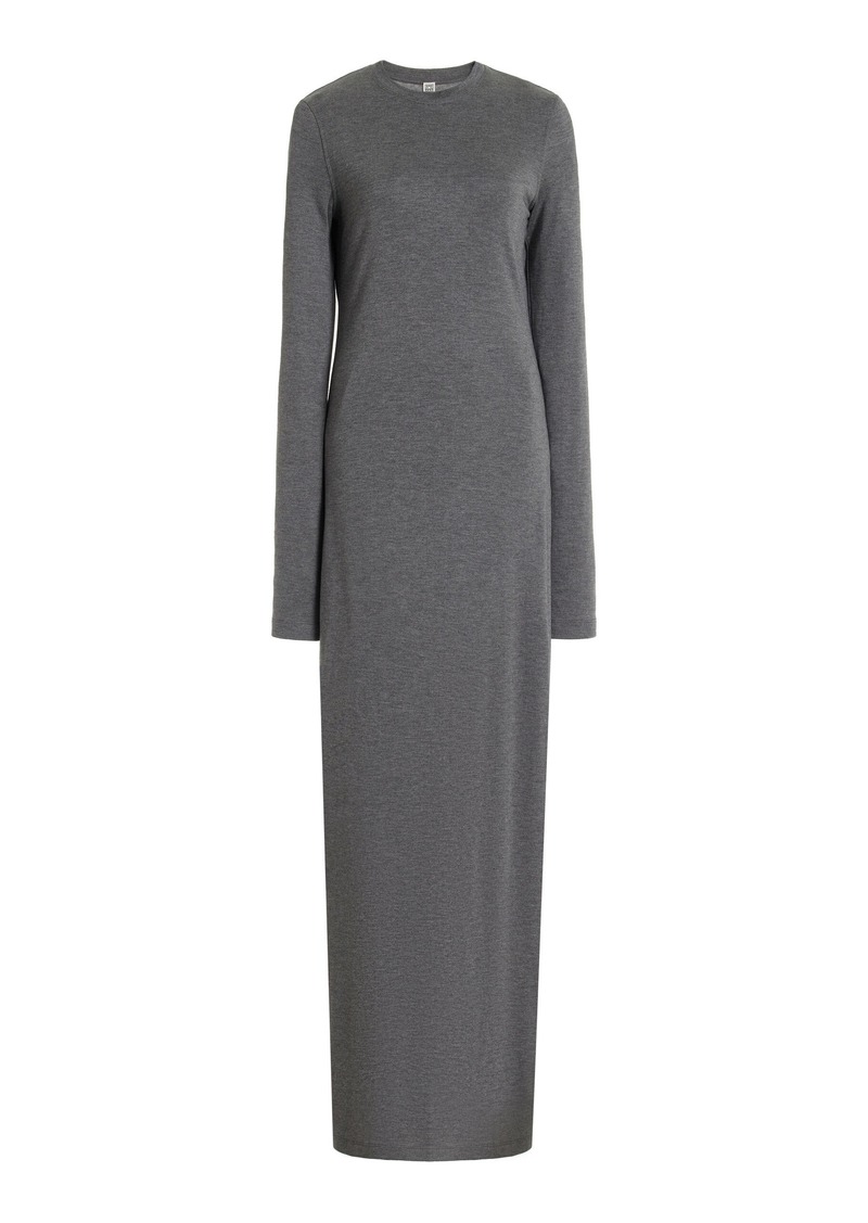 Totême Toteme - Lyocell Jersey Maxi Dress - Grey - S - Moda Operandi