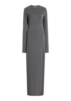 Totême Toteme - Lyocell Jersey Maxi Dress - Grey - XS - Moda Operandi