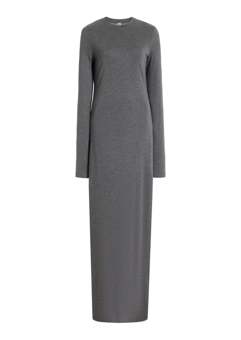 Totême Toteme - Lyocell Jersey Maxi Dress - Grey - M - Moda Operandi