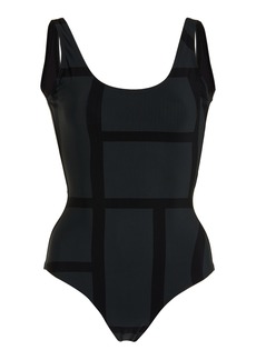 Totême Toteme - Monogram One-Piece Swimsuit - Black - XS - Moda Operandi