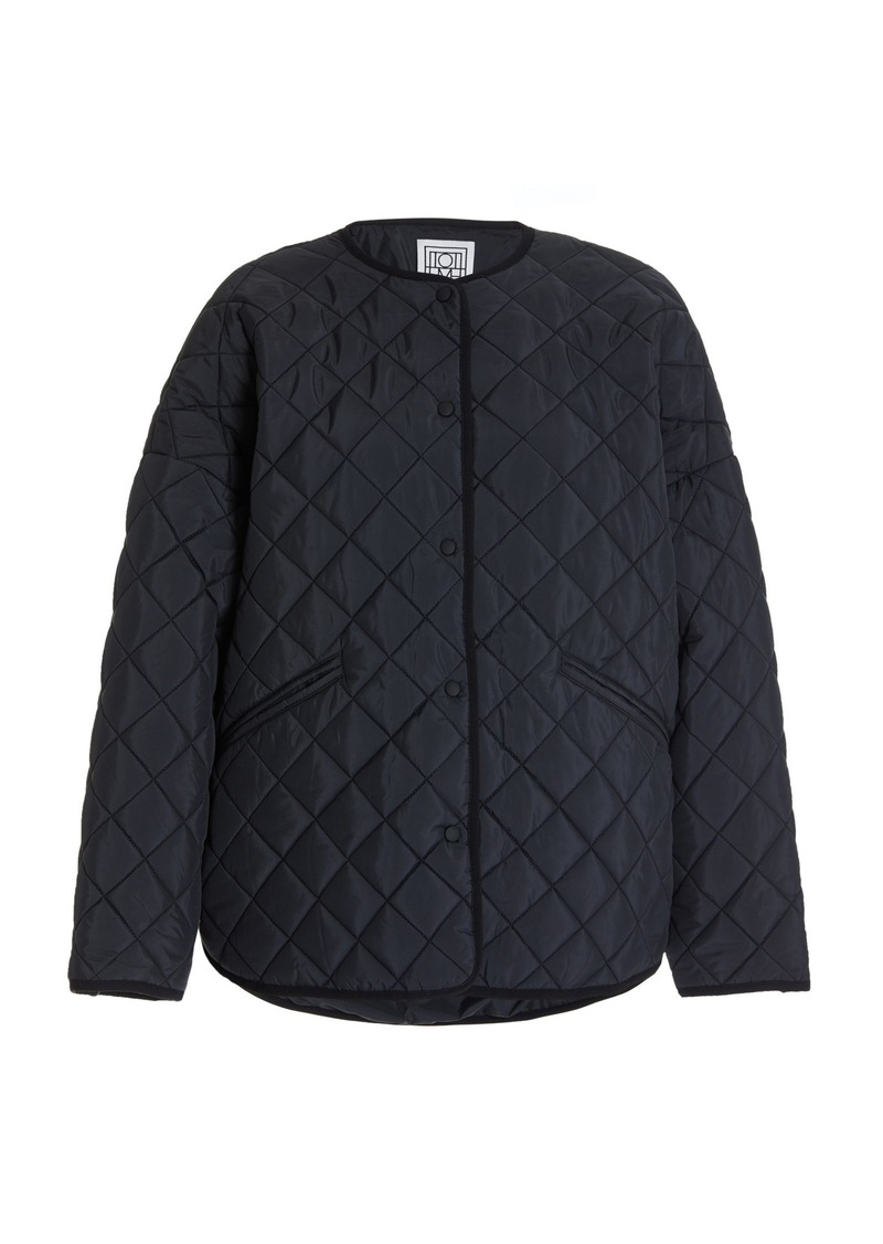 Totême Toteme - Oversized Quilted Jacket - Black - S - Moda Operandi