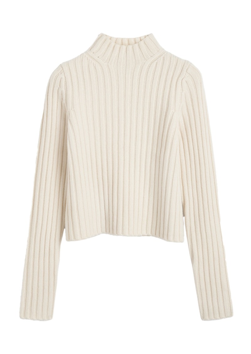 Totême Toteme - Petite Wool-Silk Sweater - White - M - Moda Operandi