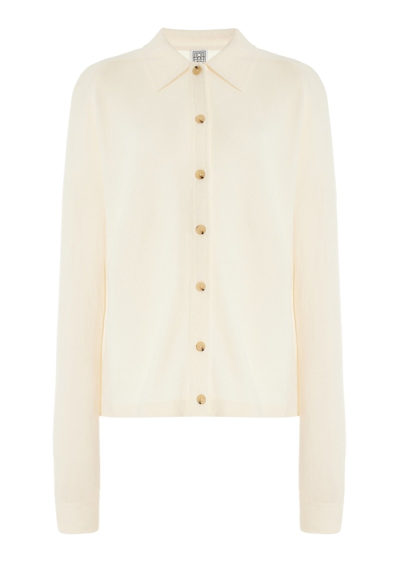 Totême Toteme - Raglan-Sleeve Cashmere Shirt - Ivory - S - Moda Operandi