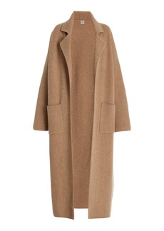 Totême Toteme - Ribbed-Knit Wool Cardigan Coat - Neutral - S - Moda Operandi