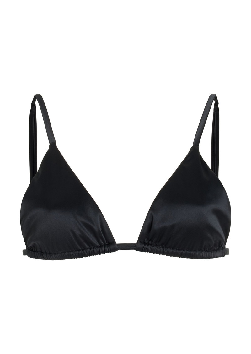 Totême Toteme - Satin Bralette - Black - XS - Moda Operandi