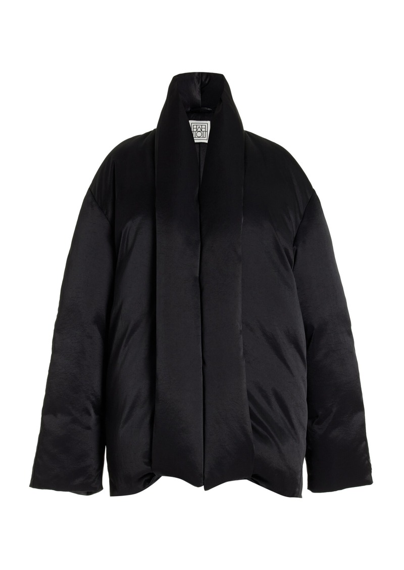 Totême Toteme - Satin Puffer Jacket - Black - EU 38 - Moda Operandi