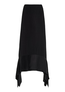 Totême Toteme - Satin-Sash Crepe Maxi Skirt - Black - FR 38 - Moda Operandi