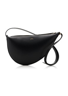 Totême Toteme - Scoop Leather Shoulder Bag - Black - OS - Moda Operandi