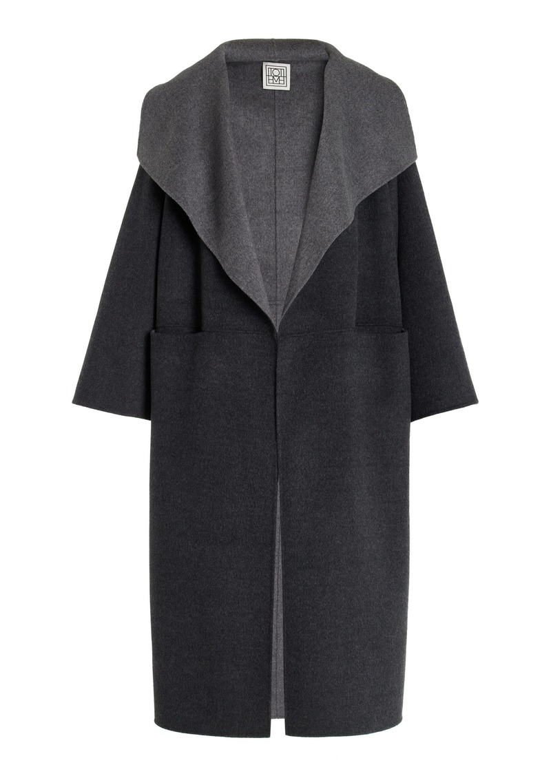 Totême Toteme - Signature Wool-Cashmere Coat - Grey - M - Moda Operandi