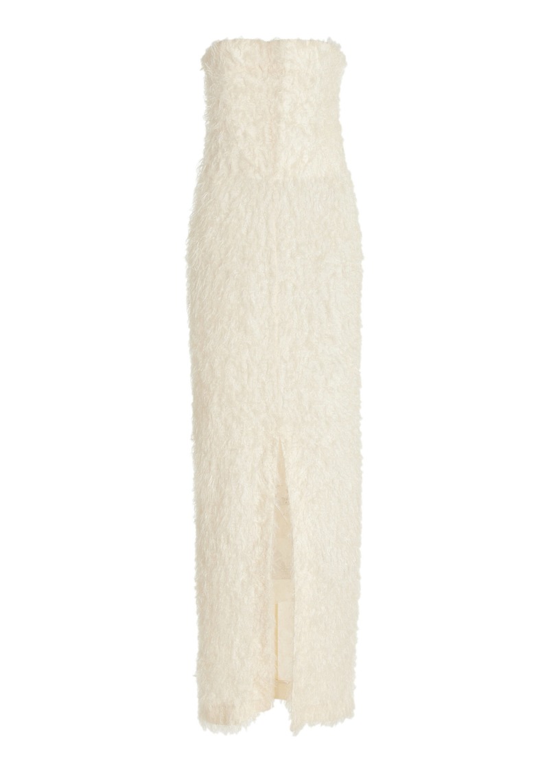 Totême Toteme - Strapless Fil Coupé Dress - White - FR 38 - Moda Operandi