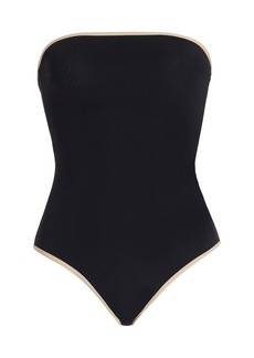 Totême Toteme - Strapless One-Piece Swimsuit - Black - XL - Moda Operandi