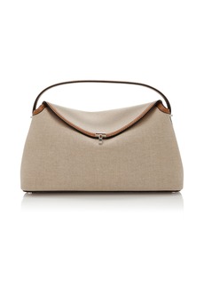 Totême Toteme - T-Lock Canvas Top Handle Bag - Neutral - OS - Moda Operandi