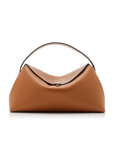Totême Toteme - T-Lock Leather Top Handle Bag - Neutral - OS - Moda Operandi