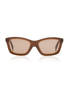 Totême Toteme - The Classics Square-Frame Acetate Sunglasses - Brown - OS - Moda Operandi