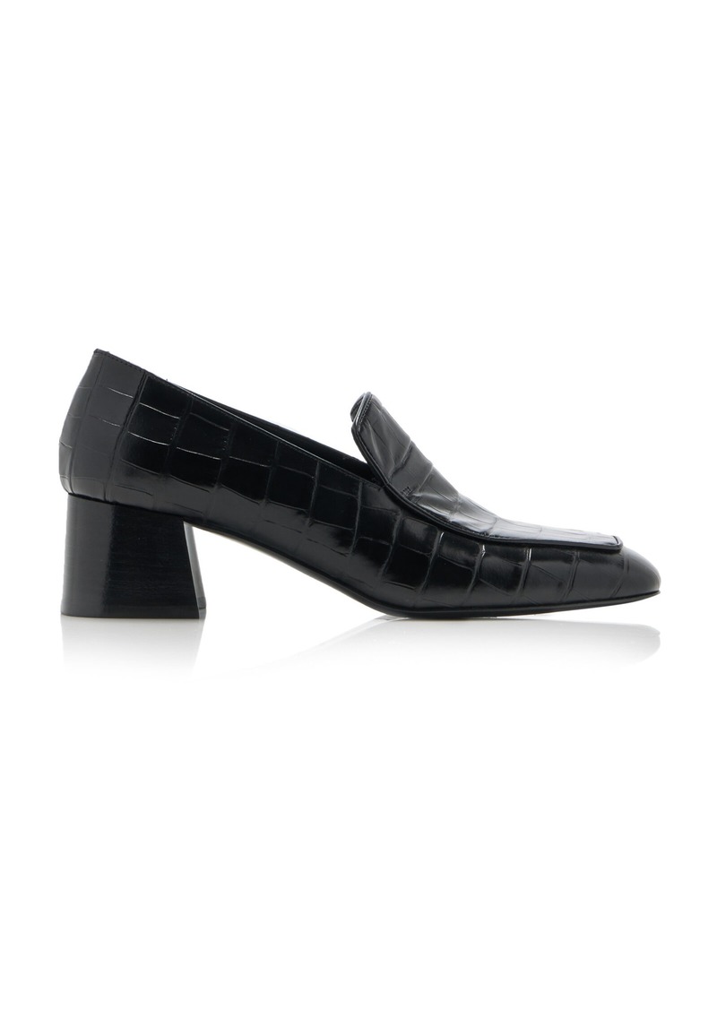 Totême Toteme - The Embossed Leather Loafers - Black - IT 39 - Moda Operandi
