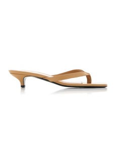 Totême Toteme - The Flip-Flop Leather Heels - Neutral - IT 39 - Moda Operandi