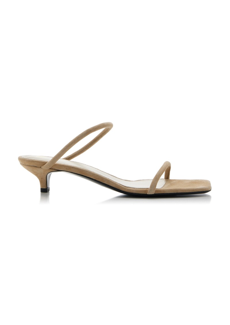 Totême Toteme - The Minimalist Suede Sandals - Tan - IT 36 - Moda Operandi