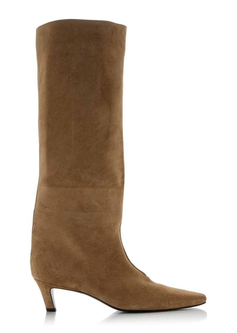 Totême Toteme - The Wide Leather Knee Boots - Tan - IT 39 - Moda Operandi