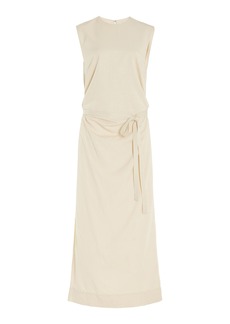 Totême Toteme - Tie-Waist Maxi Dress - Ivory - FR 40 - Moda Operandi