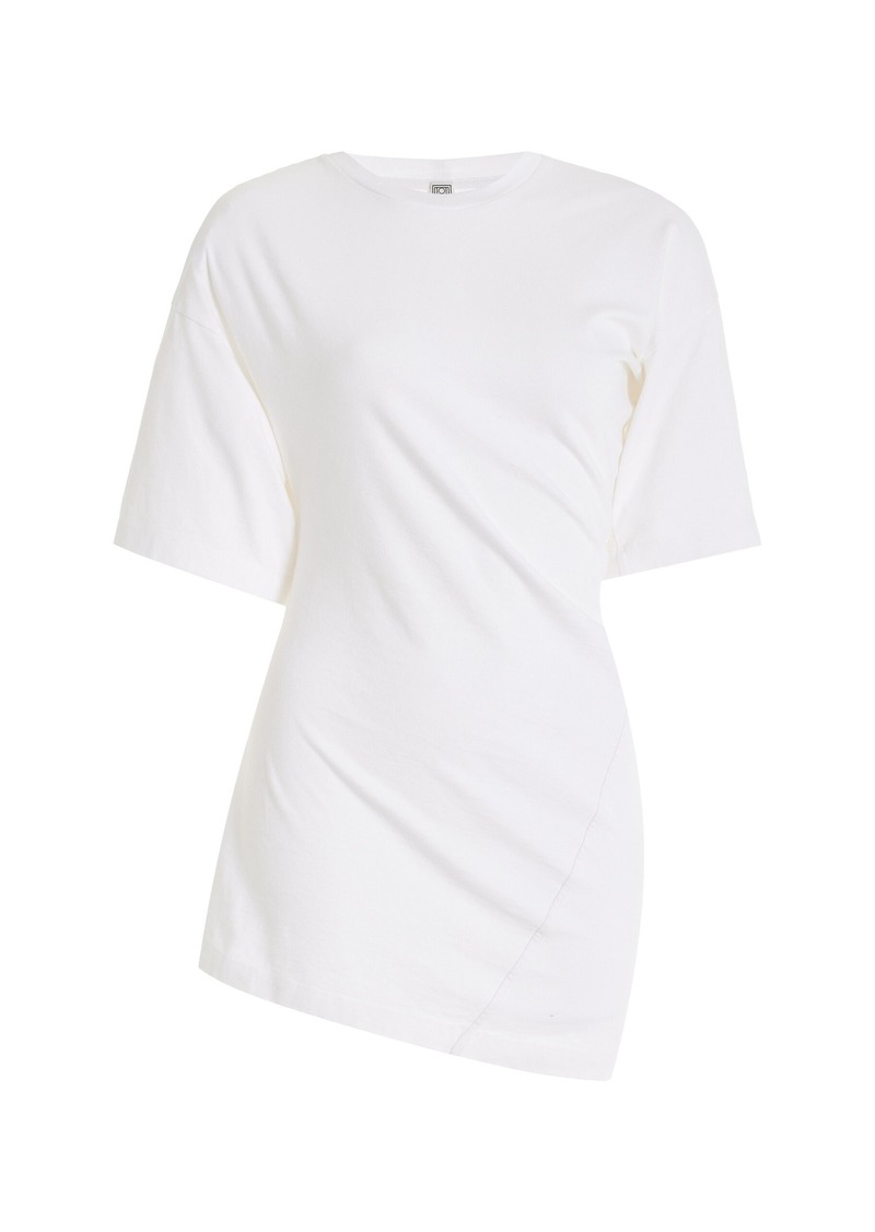 Totême Toteme - Twisted Organic Cotton Jersey Tee - White - XS - Moda Operandi