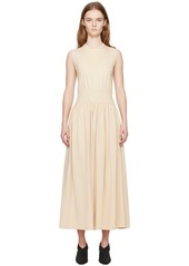 Totême TOTEME Beige Sleeveless Midi Dress