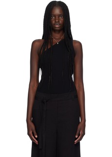 Totême TOTEME Black One-Shoulder Tank Top