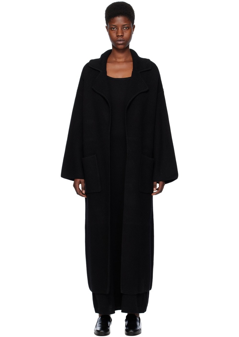 Totême TOTEME Black Rib Coat