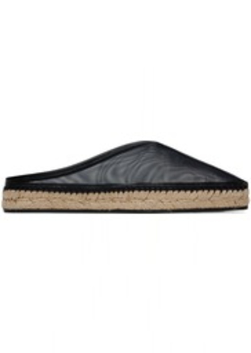 Totême TOTEME Black 'The Espadrille Slipper' Espadrilles