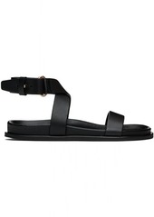 Totême TOTEME Black 'The Leather Chunky' Sandals