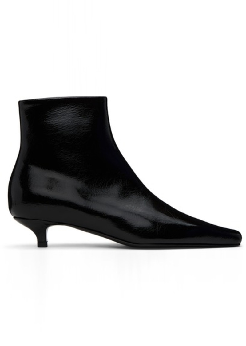 Totême TOTEME Black 'The Slim' Ankle Boots