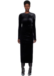 Totême TOTEME Black Twisted Midi Dress