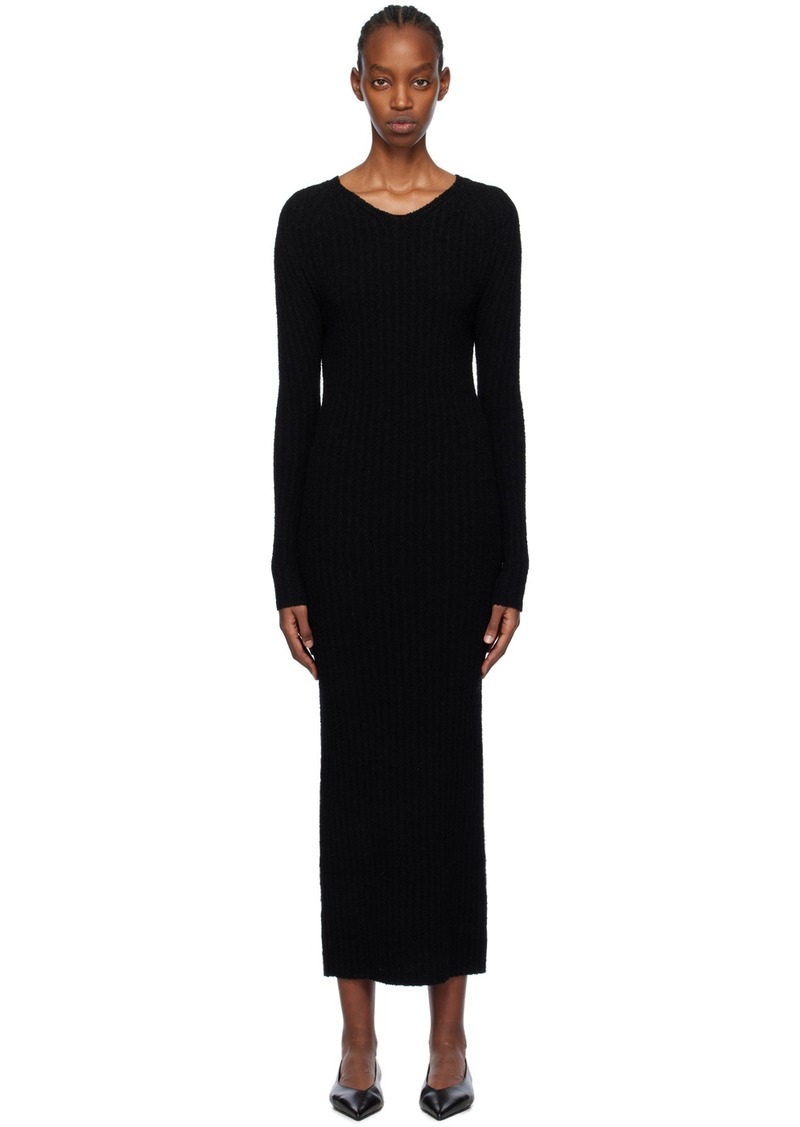 Totême TOTEME Black V-Neck Maxi Dress