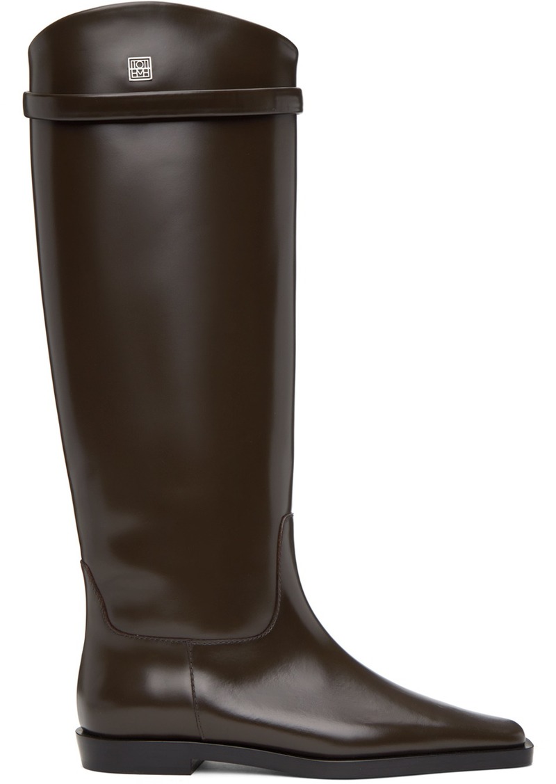 Totême TOTEME Brown 'The Riding' Boots