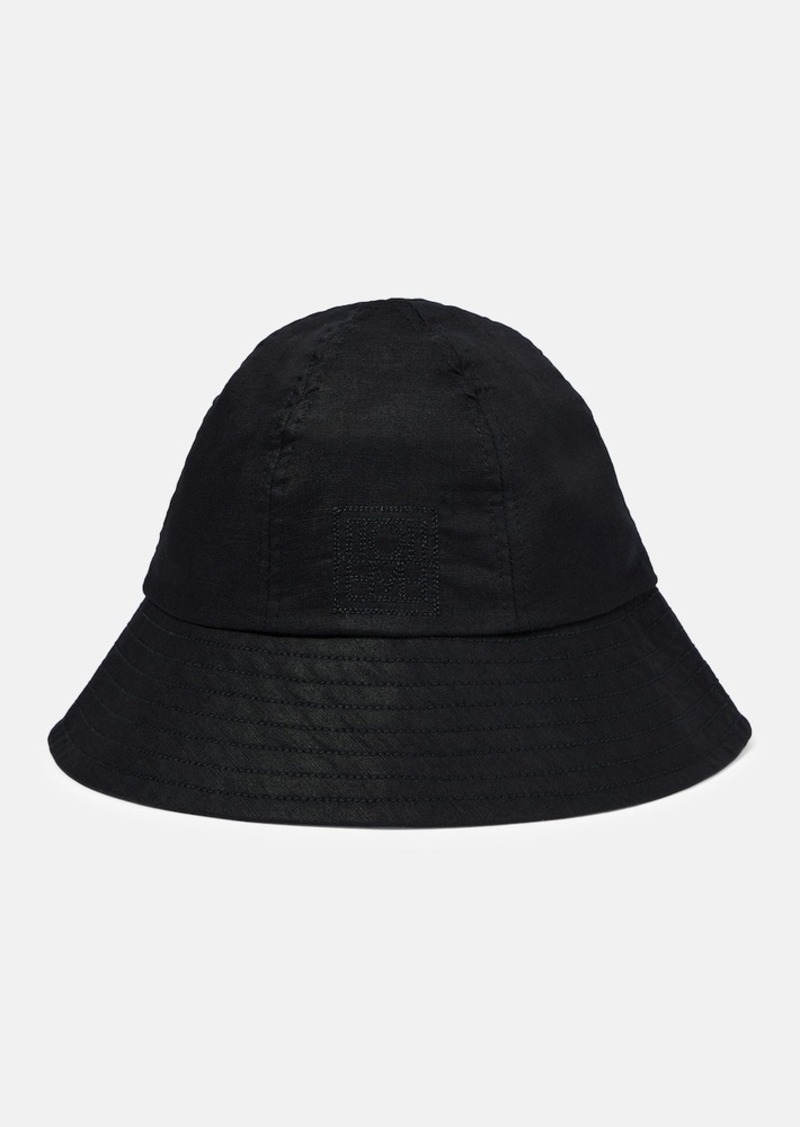 Totême Toteme Cotton and linen bucket hat