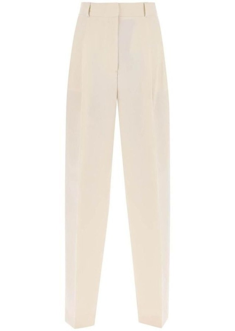 Totême Toteme double-pleated viscose trousers