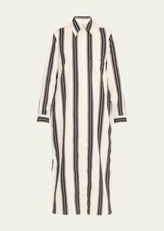 Totême Toteme Jacquard Striped Tunic Shirtdress