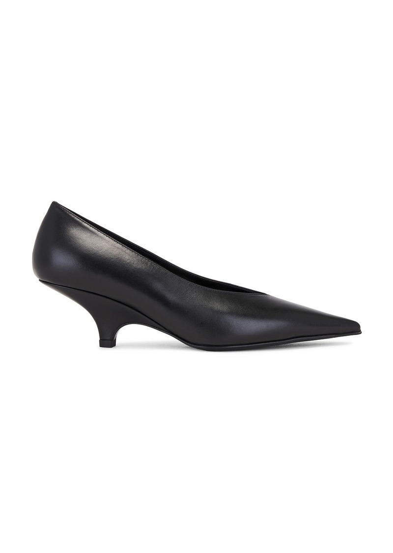 Totême Toteme Leather Wedge Heel Pump