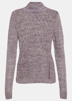 Totême Toteme Linen, cotton, and silk turtleneck sweater