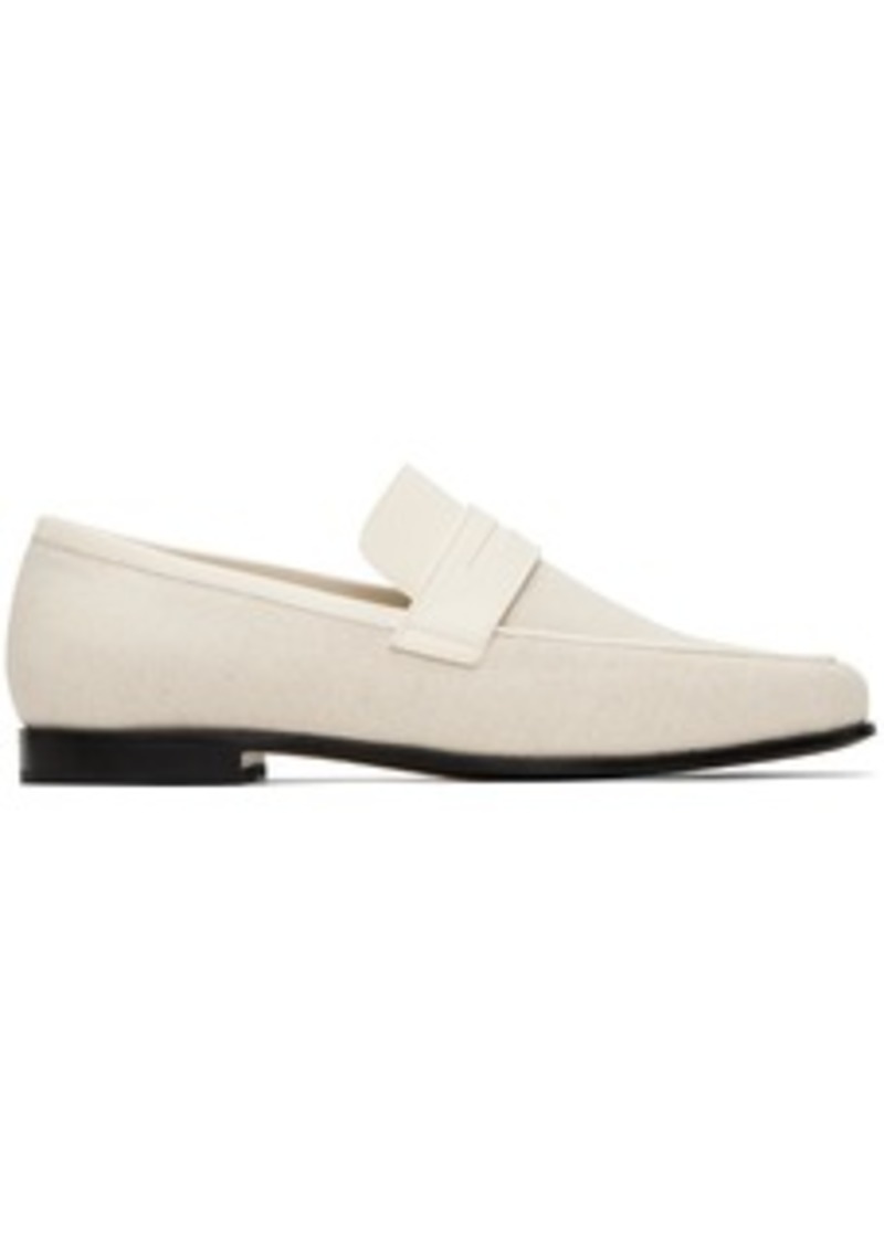 Totême TOTEME Off-White 'The Canvas' Penny Loafers