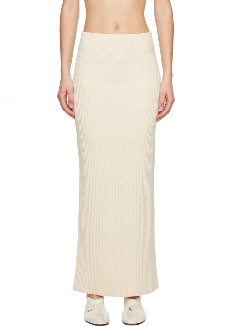 Totême TOTEME Off-White Vented Maxi Skirt