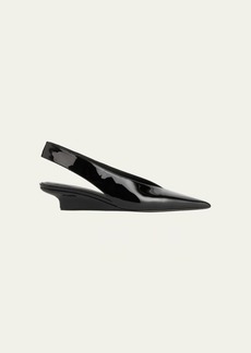 Totême Toteme Patent Wedge Slingback Pumps