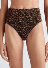 Totême TOTEME Print Smocked Bikini Bottoms