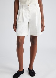 Totême TOTEME Relaxed Organic Cotton Twill Shorts