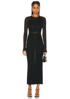 Totême Toteme Semi Sheer Knitted Cocktail Dress