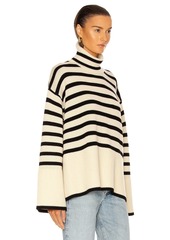 Totême Toteme Signature Stripe Turtleneck Sweater