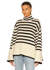 Totême Toteme Signature Stripe Turtleneck Sweater