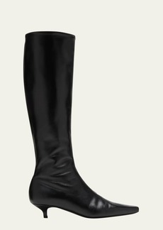 Totême Toteme Slim Mixed Leather Knee Boots