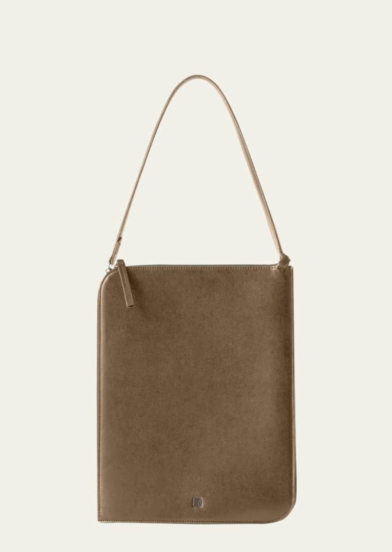 Totême Toteme Slim Zip Leather Top-Handle Bag
