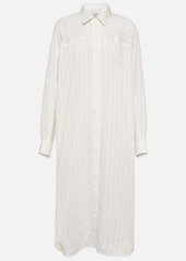 Totême Toteme Striped jacquard shirt dress