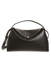 Totême TOTEME T-Lock Curved Leather Shoulder Bag